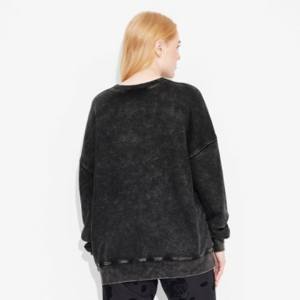 Wild Fable Manhattan New York Black Crewneck Sweater Rhinestones XXL - Picture 3 of 10